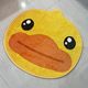 Small yellow duck floor rug