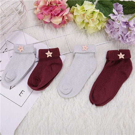 Star children's socks 4-6 2 pcs