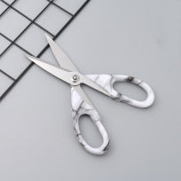 Scissors with a marble texture