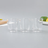 Square drinking glass (set of 3