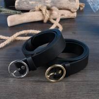 Round buckle style belts