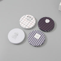 Pesh-style checked pocket mirror