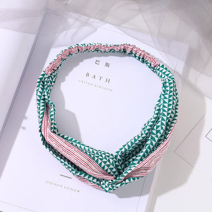 Fantasy green geometry pattern