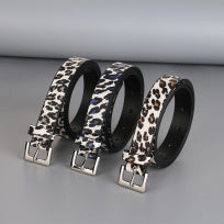 Leopard print Vogue belt for