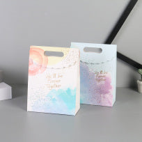 Vertical watercolor gift bag