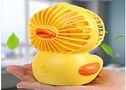 Yellow duck table fan