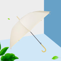 Solid color umbrella with handle