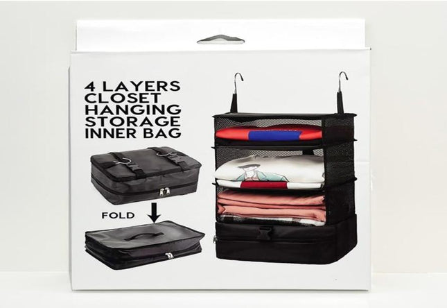 4 Layers Closet Hanging Storage
