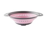 Pink round folding strainer