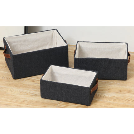 Denim Handle Cardboard Three-Piece 24 Set