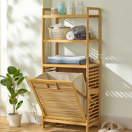 Mia Bamboo Laundry Basket