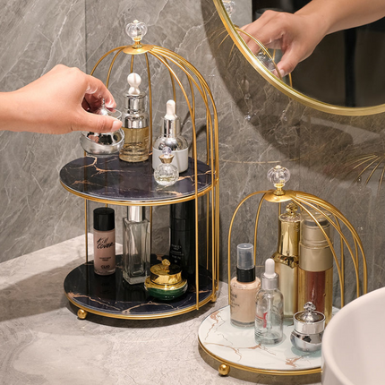 Yoke Cosmetic Double Floor Stand