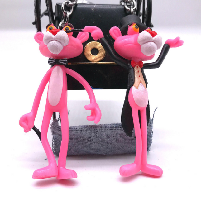 מחזיק מפתחות פנתר ורוד