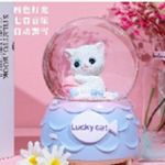 Lucky Cat Globe שלג