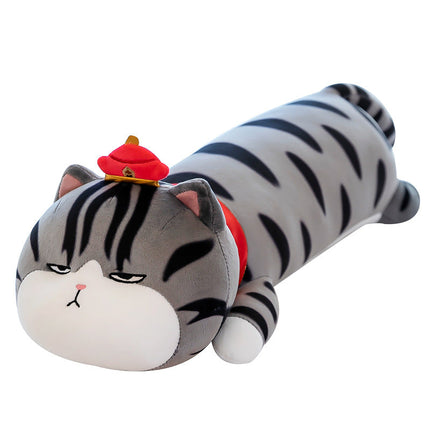 בובה שוכבת חתול אפורה 60 S