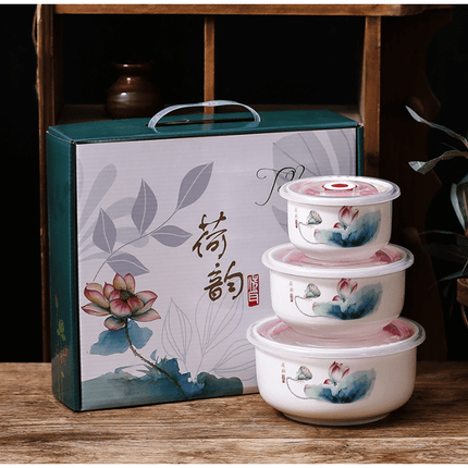 Set Of 3 Ceramic Bowls 300/500