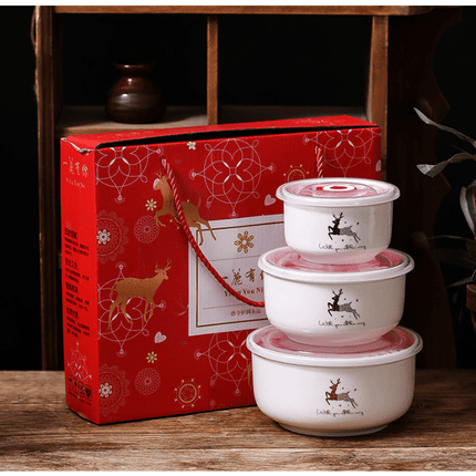 Set Of 3 Ceramic Bowls 300/500