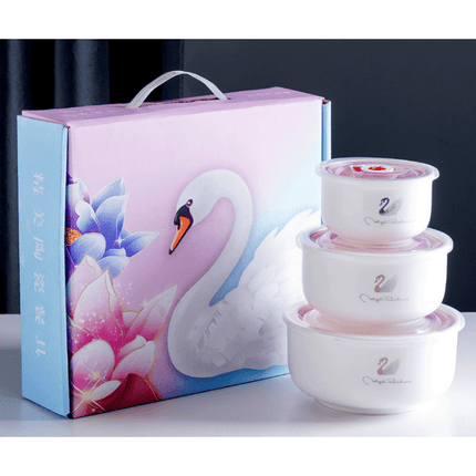 Set Of 3 Ceramic Bowls 300/500