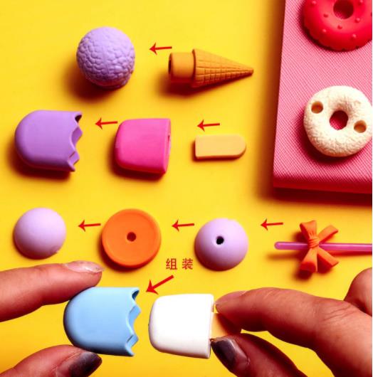 Ice Cream/Donut Eraser Set