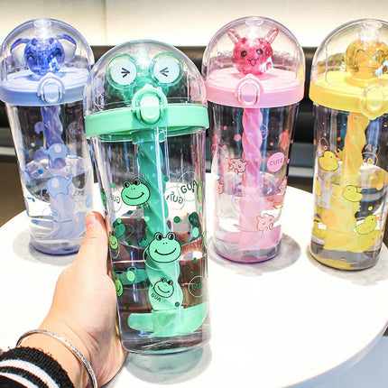 Plastic Bottle With Straw 500 Ml