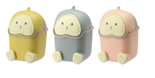 Trash Can On A Table