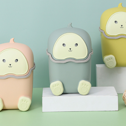 Trash Can On A Table