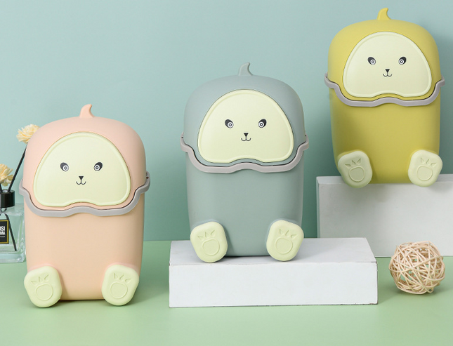 Trash Can On A Table