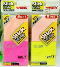 Wb-3022-2Y Fluorescent Sticky Note