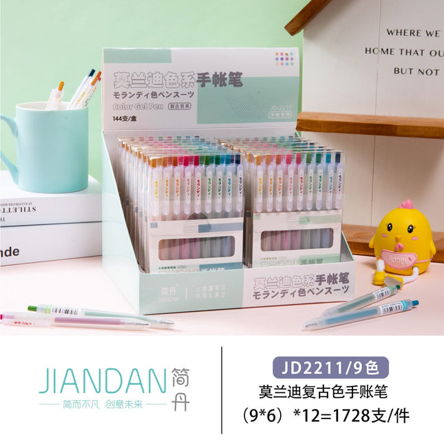Morandi Retro Color Handwriting Pen