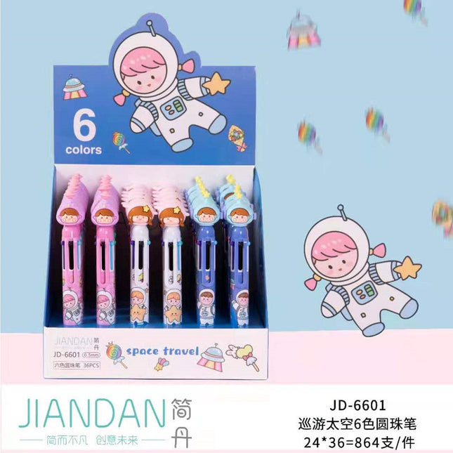 Parade Space Multi-Color Pens (6 Colors)