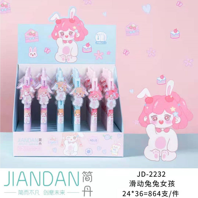 Acrylic Sliding Bunny Girl Paper Box Inserts