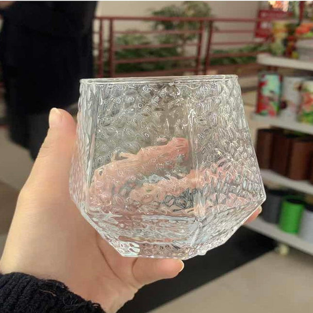 Cold Glass Es5163-2A Diamond Cup Transparent
