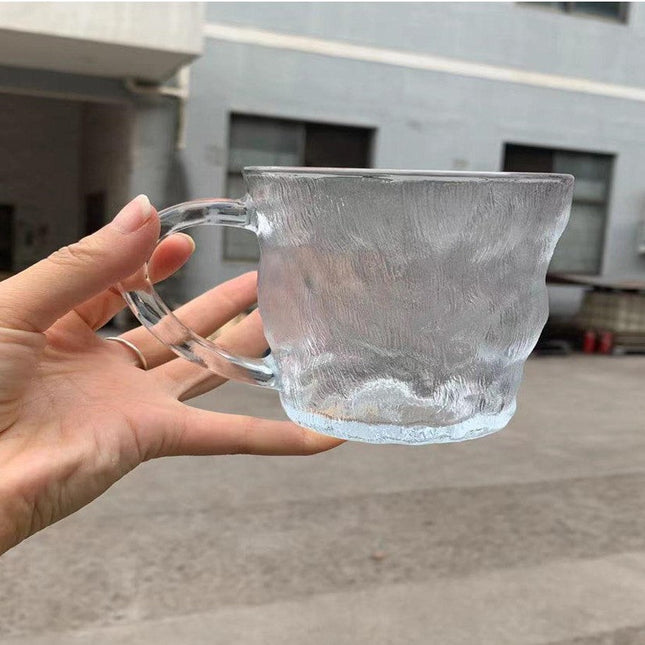 A Hot Glass Cup Zb-89 Glacier Cup Low Transparent