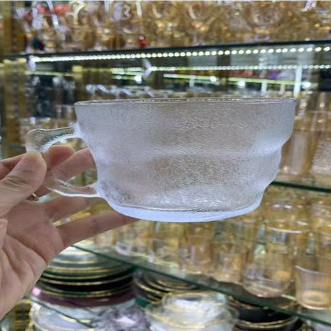 Cold Glass Glacier Milk Glass Transparent
