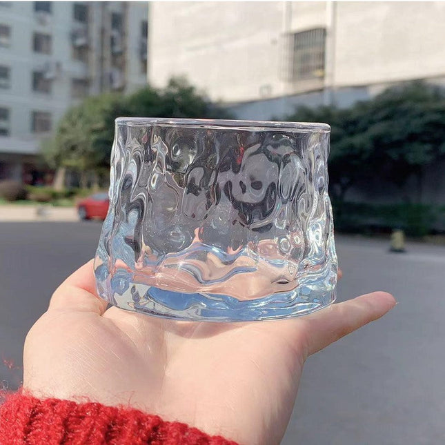 Cold Glass Glacier Rotating Cup Small Transparent