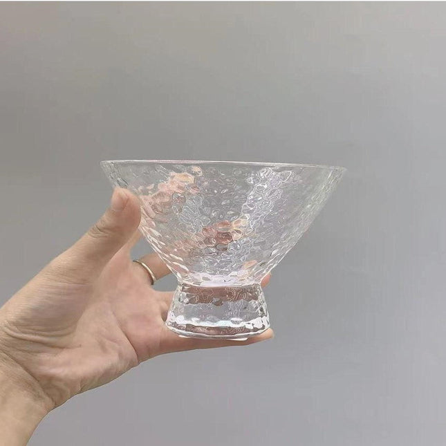 Cold Glass Hammer Ice Cream Cup Transparent