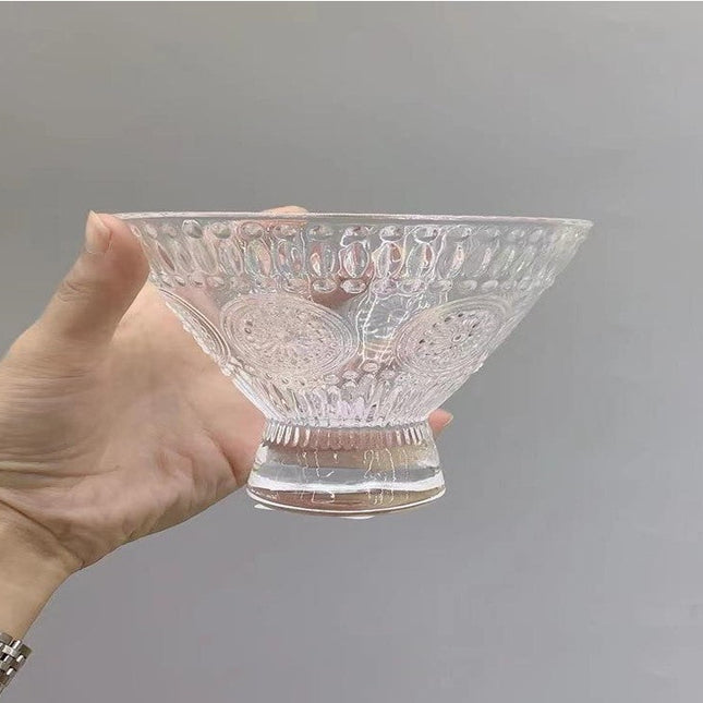Cold Glass Sunflower Ice Cream Cup Transparent