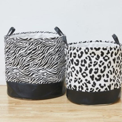 Leopard Print Storage Bucket Small/Large