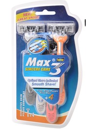 3 Blade 3 Pcs Max Razors