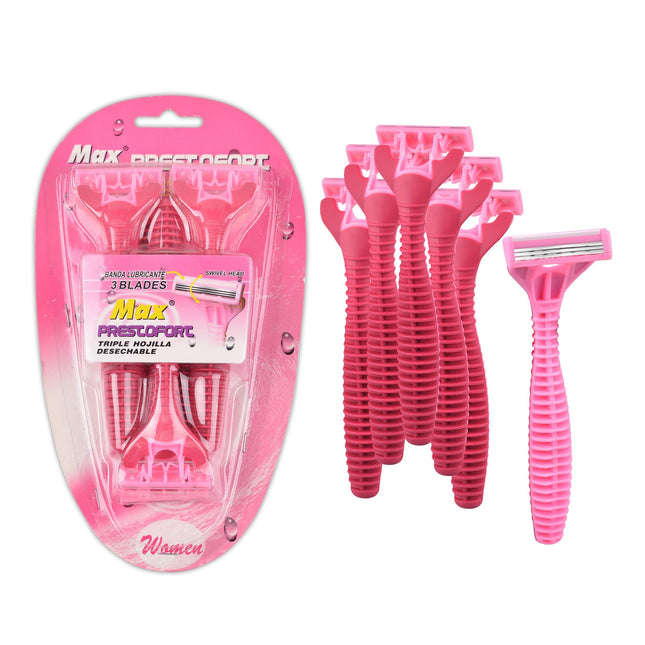 3 Blade 6Pcs Max Razors