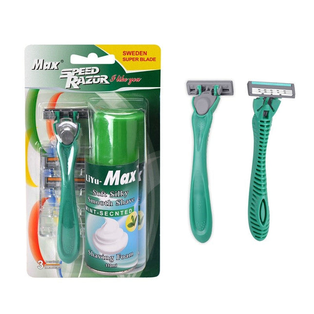 Speed Razor With Shaving Foam Razors