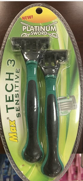 2 יחידות 3 סכיני גילוח