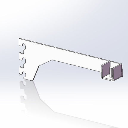 Right rectangular pipe bracket